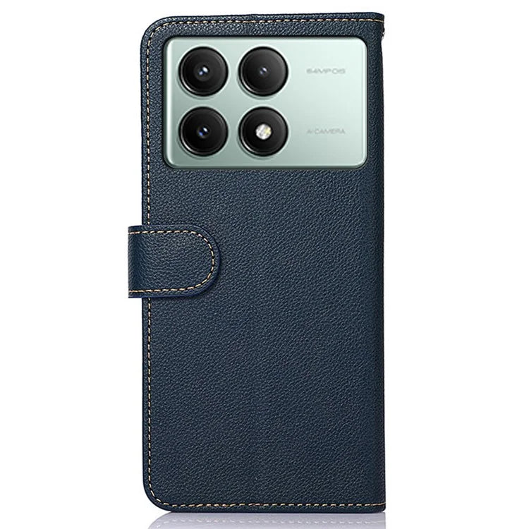 KHAZNEH For Xiaomi Redmi K70E 5G / Poco X6 Pro 5G Case Magnetic RFID Blocking Phone Stand Cover