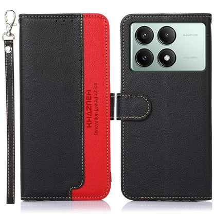 KHAZNEH For Xiaomi Redmi K70E 5G / Poco X6 Pro 5G Case Magnetic RFID Blocking Phone Stand Cover