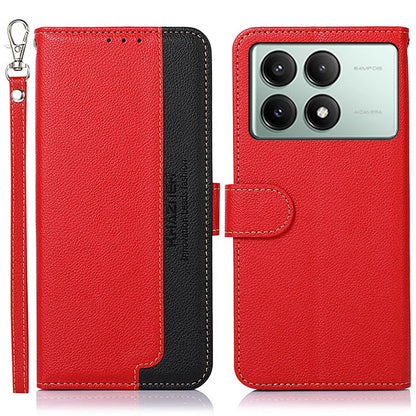 KHAZNEH For Xiaomi Redmi K70E 5G / Poco X6 Pro 5G Case Magnetic RFID Blocking Phone Stand Cover
