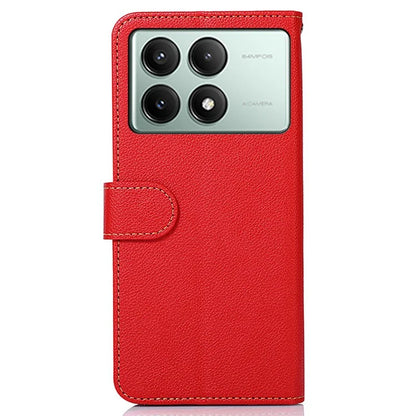 KHAZNEH For Xiaomi Redmi K70E 5G / Poco X6 Pro 5G Case Magnetic RFID Blocking Phone Stand Cover