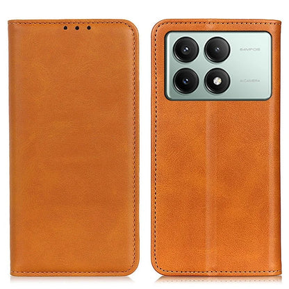 For Xiaomi Redmi K70E 5G / Poco X6 Pro 5G Case Split Leather Magnetic Flip Folio Phone Cover