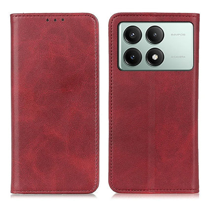For Xiaomi Redmi K70E 5G / Poco X6 Pro 5G Case Split Leather Magnetic Flip Folio Phone Cover