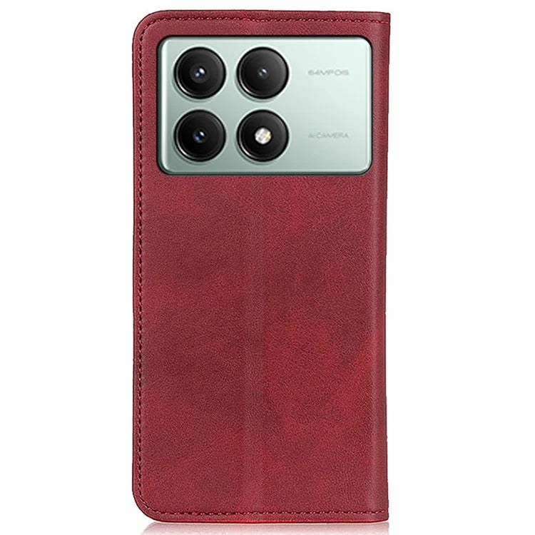 For Xiaomi Redmi K70E 5G / Poco X6 Pro 5G Case Split Leather Magnetic Flip Folio Phone Cover