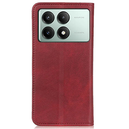 For Xiaomi Redmi K70E 5G / Poco X6 Pro 5G Case Split Leather Magnetic Flip Folio Phone Cover