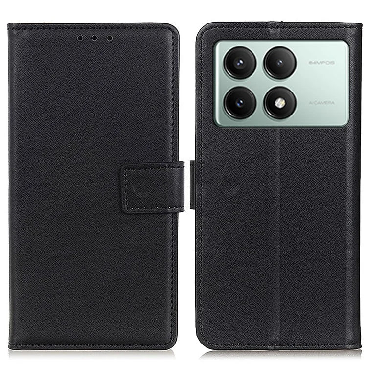For Xiaomi Redmi K70E 5G / Poco X6 Pro 5G Case Leather Wallet Phone Cover with Magnetic Clasp