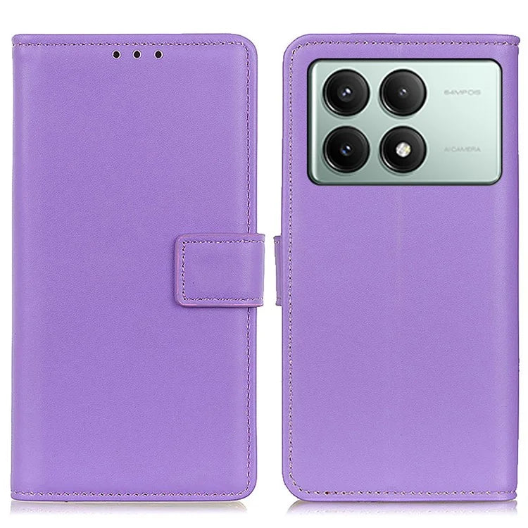 For Xiaomi Redmi K70E 5G / Poco X6 Pro 5G Case Leather Wallet Phone Cover with Magnetic Clasp