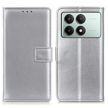 For Xiaomi Redmi K70E 5G / Poco X6 Pro 5G Case Leather Wallet Phone Cover with Magnetic Clasp