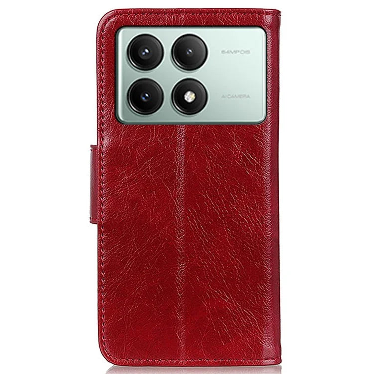 For Xiaomi Redmi K70E 5G / Poco X6 Pro 5G Wallet Case Protective Split Leather Phone Cover