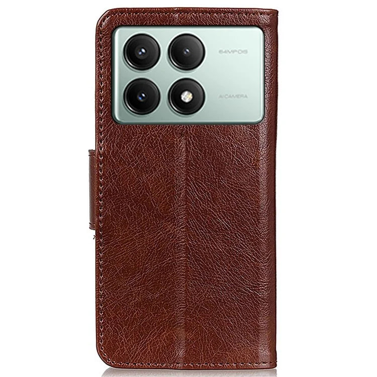 For Xiaomi Redmi K70E 5G / Poco X6 Pro 5G Wallet Case Protective Split Leather Phone Cover