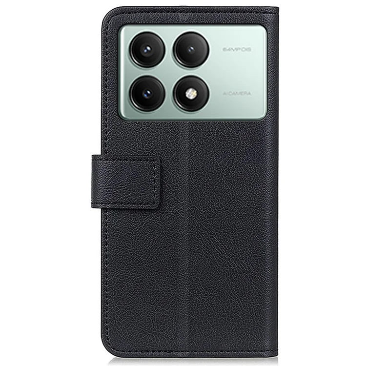 For Xiaomi Redmi K70E 5G / Poco X6 Pro 5G Wallet Case PU Leather Shockproof Texture Phone Cover