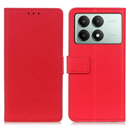For Xiaomi Redmi K70E 5G / Poco X6 Pro 5G Wallet Case PU Leather Shockproof Texture Phone Cover
