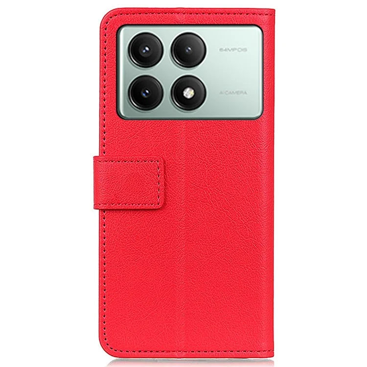 For Xiaomi Redmi K70E 5G / Poco X6 Pro 5G Wallet Case PU Leather Shockproof Texture Phone Cover