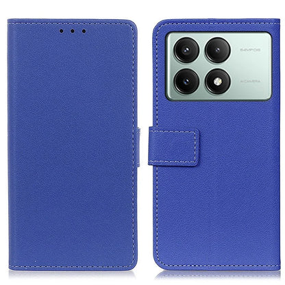 For Xiaomi Redmi K70E 5G / Poco X6 Pro 5G Wallet Case PU Leather Shockproof Texture Phone Cover
