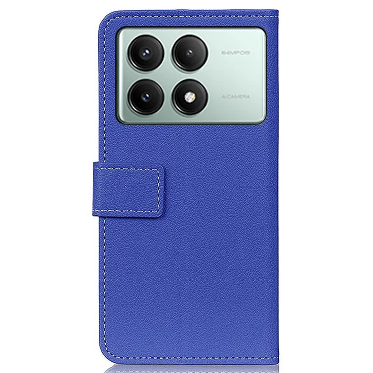 For Xiaomi Redmi K70E 5G / Poco X6 Pro 5G Wallet Case PU Leather Shockproof Texture Phone Cover