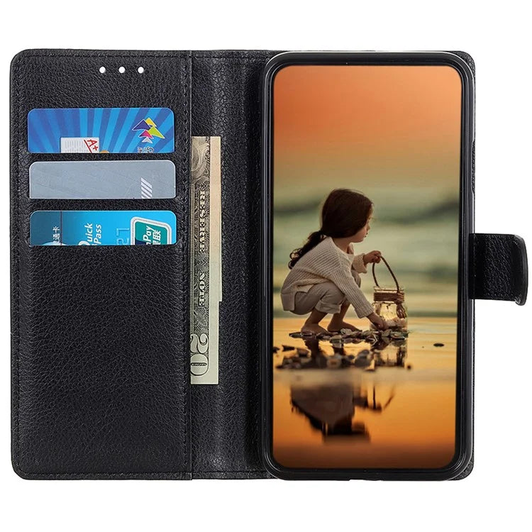 For Xiaomi Redmi K70E 5G / Poco X6 Pro 5G Case PU Leather Litchi Texture Wallet Phone Cover