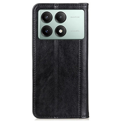 For Xiaomi Redmi K70E 5G / Poco X6 Pro 5G Case Wallet Split Leather Litchi Texture Phone Cover