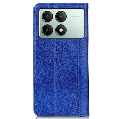 For Xiaomi Redmi K70E 5G / Poco X6 Pro 5G Case Wallet Split Leather Litchi Texture Phone Cover