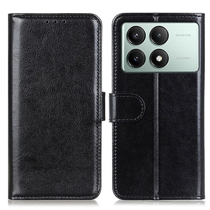 For Xiaomi Redmi K70E 5G / Poco X6 Pro 5G Case Crazy Horse Texture Wallet Phone Cover