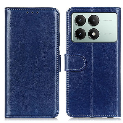 For Xiaomi Redmi K70E 5G / Poco X6 Pro 5G Case Crazy Horse Texture Wallet Phone Cover