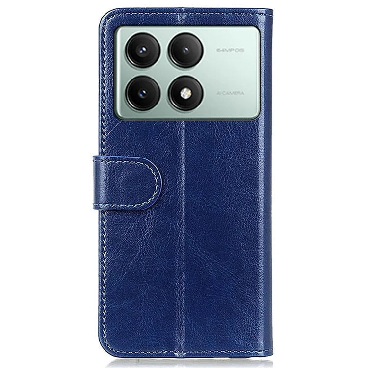 For Xiaomi Redmi K70E 5G / Poco X6 Pro 5G Case Crazy Horse Texture Wallet Phone Cover