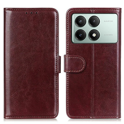 For Xiaomi Redmi K70E 5G / Poco X6 Pro 5G Case Crazy Horse Texture Wallet Phone Cover