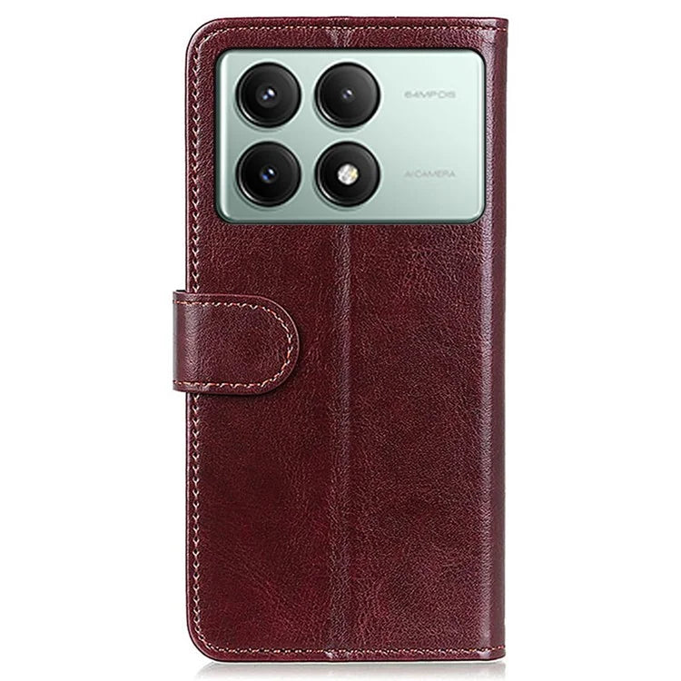 For Xiaomi Redmi K70E 5G / Poco X6 Pro 5G Case Crazy Horse Texture Wallet Phone Cover