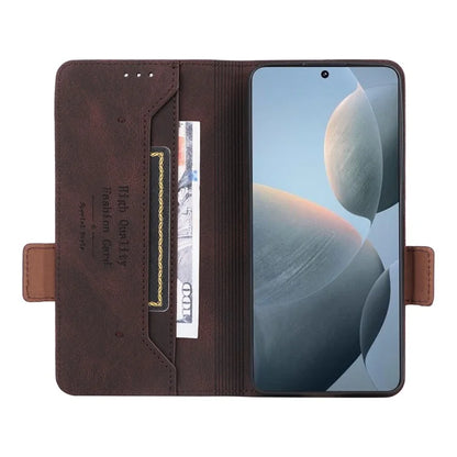 For Xiaomi Poco X6 Pro 5G / Redmi K70E 5G Leather Case Wallet Phone Cover Hardware Decor