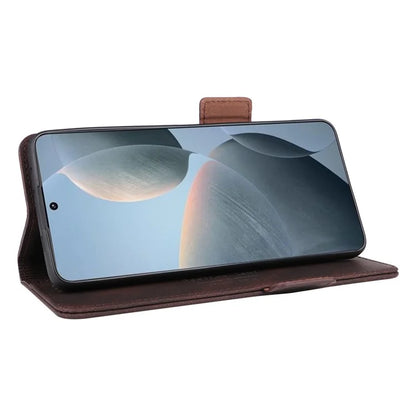 For Xiaomi Poco X6 Pro 5G / Redmi K70E 5G Leather Case Wallet Phone Cover Hardware Decor