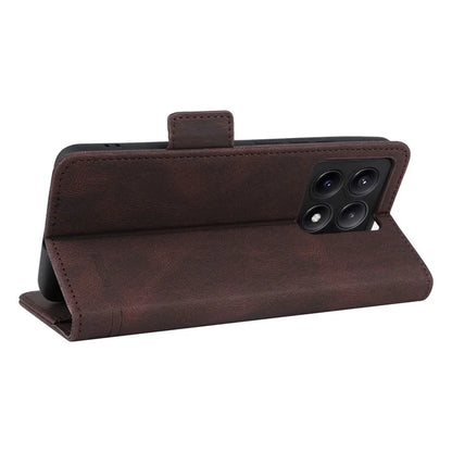 For Xiaomi Poco X6 Pro 5G / Redmi K70E 5G Leather Case Wallet Phone Cover Hardware Decor