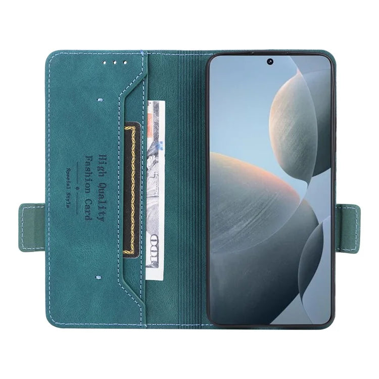 For Xiaomi Poco X6 Pro 5G / Redmi K70E 5G Leather Case Wallet Phone Cover Hardware Decor