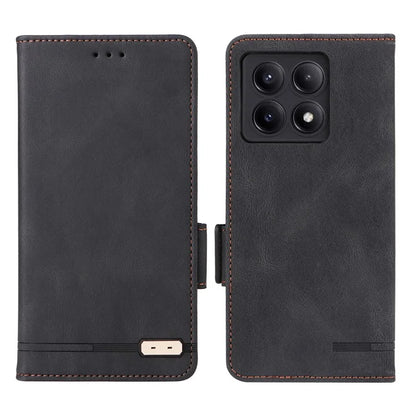For Xiaomi Poco X6 Pro 5G / Redmi K70E 5G Leather Case Wallet Phone Cover Hardware Decor