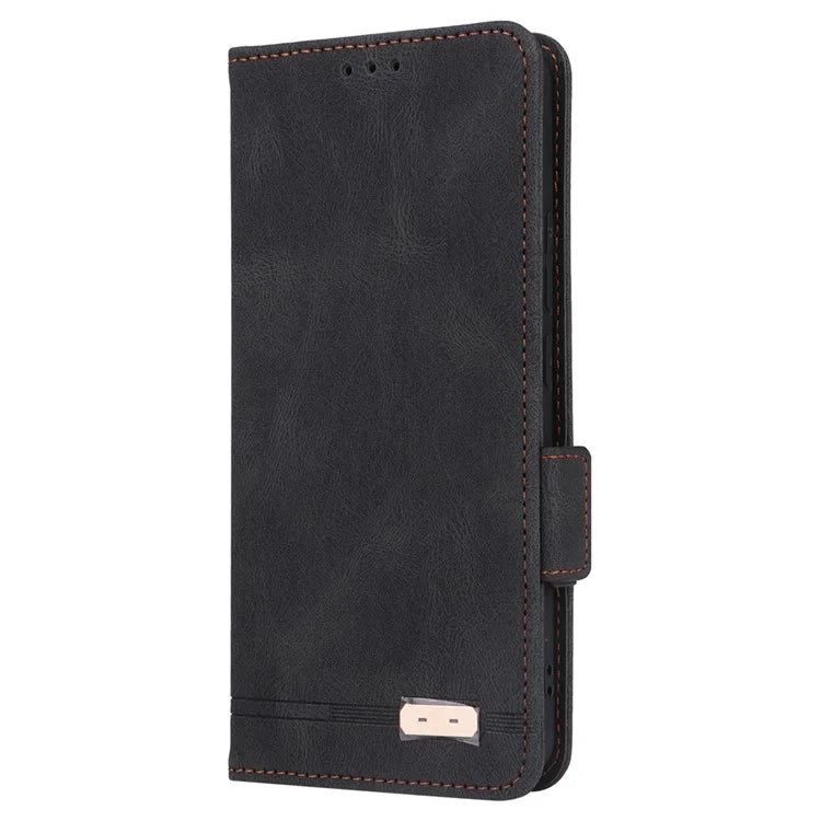For Xiaomi Poco X6 Pro 5G / Redmi K70E 5G Leather Case Wallet Phone Cover Hardware Decor