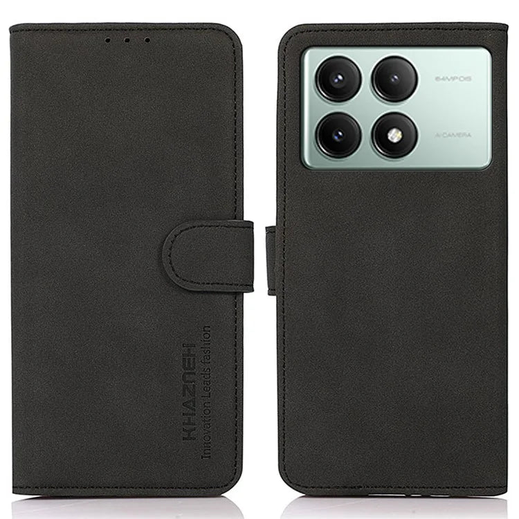 KHAZNEH For Xiaomi Redmi K70E 5G / Poco X6 Pro 5G Case Wallet Phone Cover with Card Holder