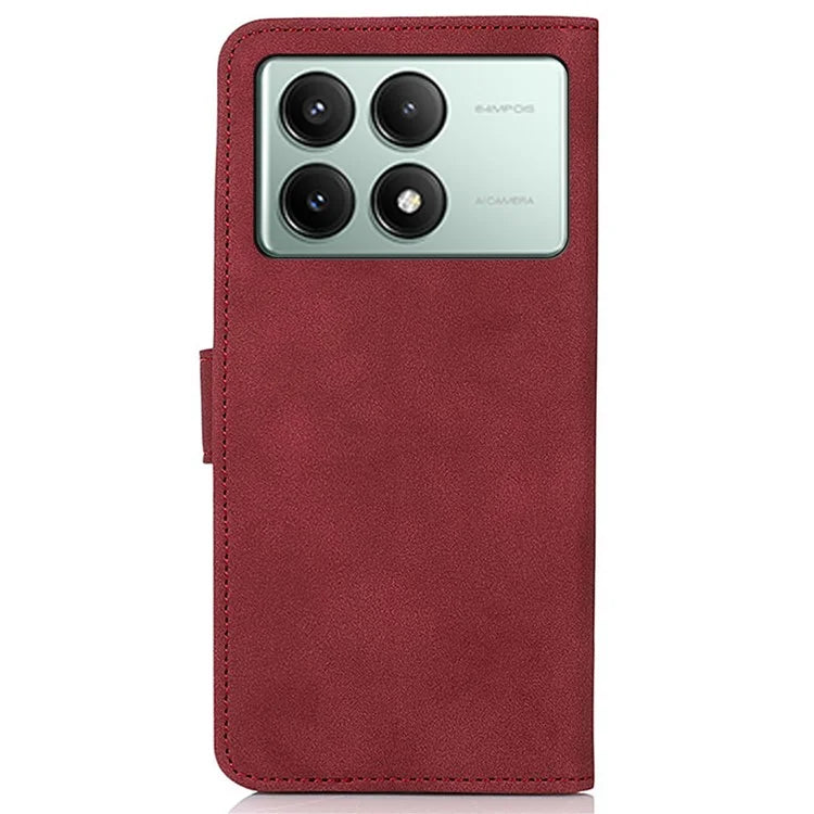 KHAZNEH For Xiaomi Redmi K70E 5G / Poco X6 Pro 5G Case Wallet Phone Cover with Card Holder