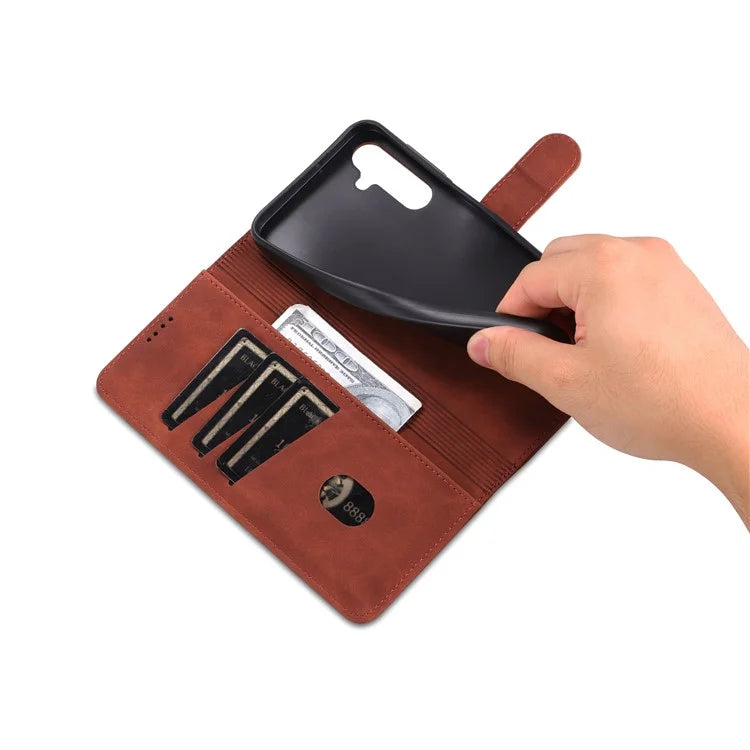 AZNS For Samsung Galaxy A24 4G (162.1 x 77.6 x 8.3mm) Case Shockproof Flip Leather Phone Cover