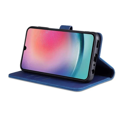 AZNS For Samsung Galaxy A24 4G (162.1 x 77.6 x 8.3mm) Case Shockproof Flip Leather Phone Cover