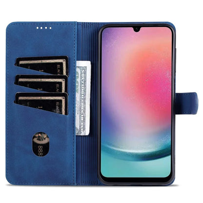 AZNS For Samsung Galaxy A24 4G (162.1 x 77.6 x 8.3mm) Case Shockproof Flip Leather Phone Cover