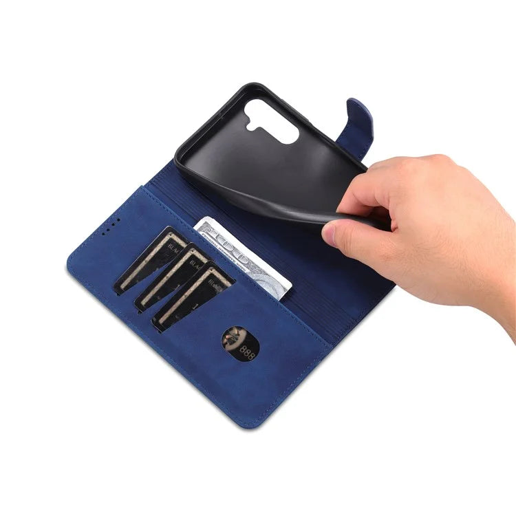 AZNS For Samsung Galaxy A24 4G (162.1 x 77.6 x 8.3mm) Case Shockproof Flip Leather Phone Cover