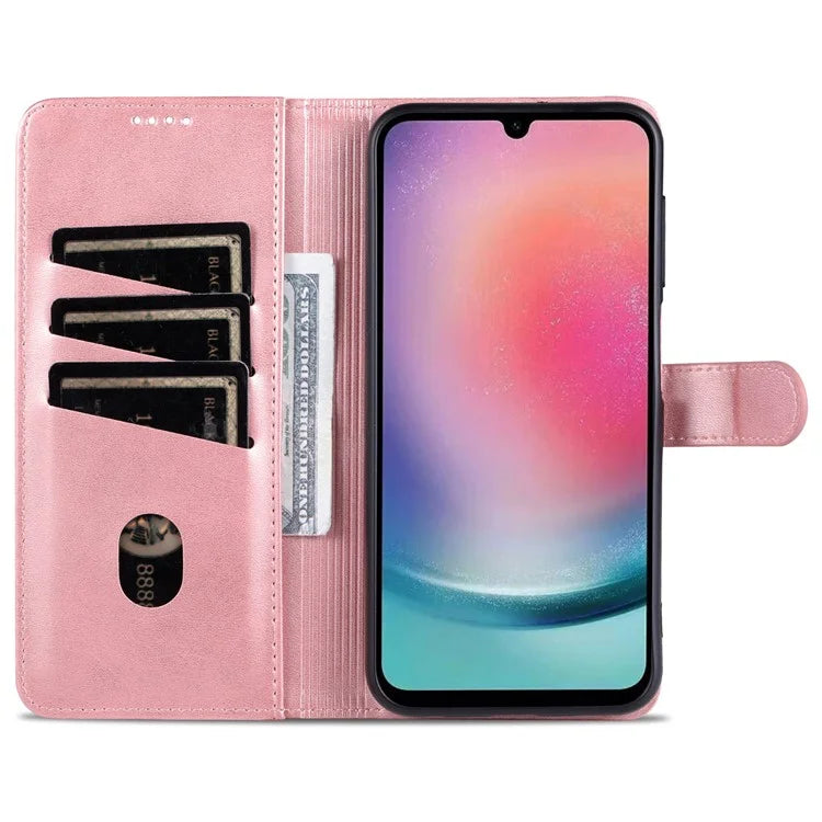 AZNS For Samsung Galaxy A24 4G (162.1 x 77.6 x 8.3mm) Case Shockproof Flip Leather Phone Cover