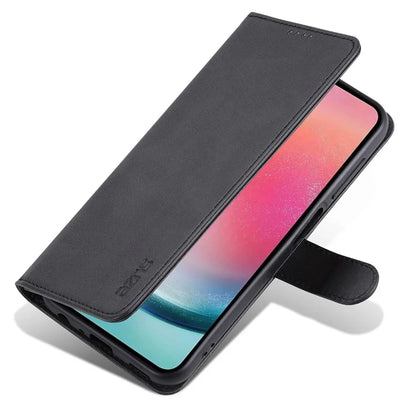 AZNS For Samsung Galaxy A24 4G (162.1 x 77.6 x 8.3mm) Case Shockproof Flip Leather Phone Cover