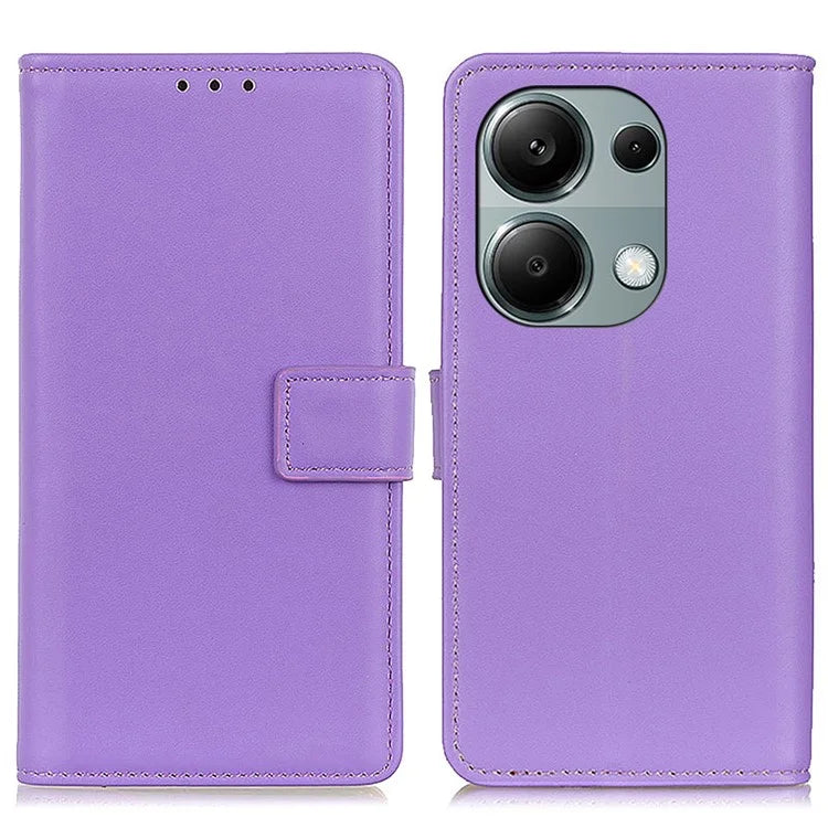 For Xiaomi Redmi Note 13 Pro 4G / Poco M6 Pro 4G Leather Case Fashionable Card Slots Phone Cover