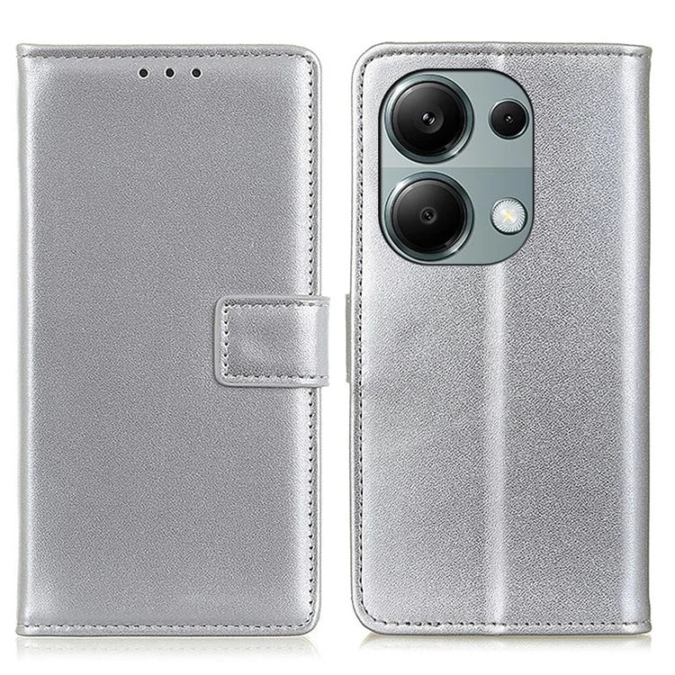 For Xiaomi Redmi Note 13 Pro 4G / Poco M6 Pro 4G Leather Case Fashionable Card Slots Phone Cover