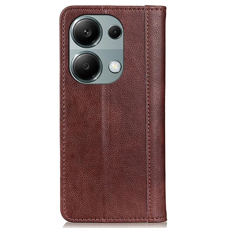 For Xiaomi Redmi Note 13 Pro 4G / Poco M6 Pro 4G Case Split Leather Stand Phone Cover