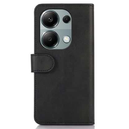 For Xiaomi Redmi Note 13 Pro 4G / Poco M6 Pro 4G Case PU Leather Phone Cover Cowhide Texture