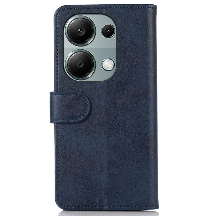For Xiaomi Redmi Note 13 Pro 4G / Poco M6 Pro 4G Case PU Leather Phone Cover Cowhide Texture
