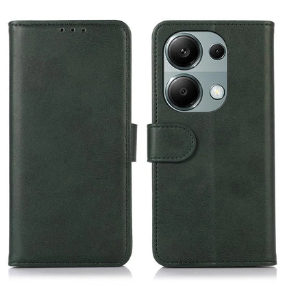 For Xiaomi Redmi Note 13 Pro 4G / Poco M6 Pro 4G Case PU Leather Phone Cover Cowhide Texture