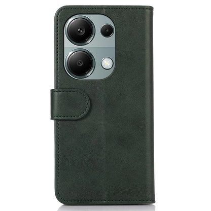 For Xiaomi Redmi Note 13 Pro 4G / Poco M6 Pro 4G Case PU Leather Phone Cover Cowhide Texture