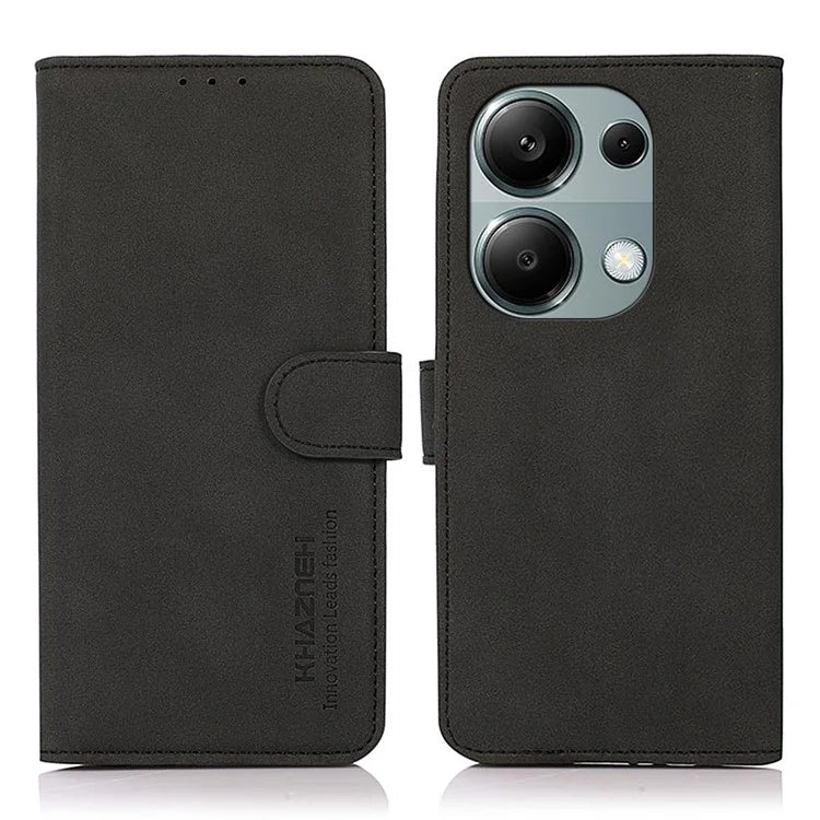 KHAZNEH For Xiaomi Redmi Note 13 Pro 4G / Poco M6 Pro 4G Case PU Leather Wallet Folio Phone Cover