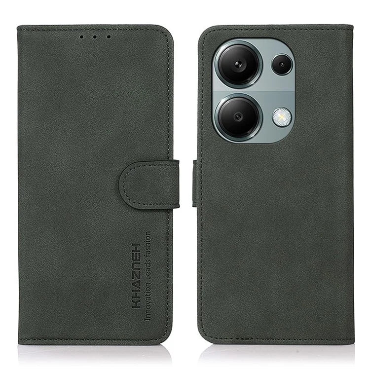 KHAZNEH For Xiaomi Redmi Note 13 Pro 4G / Poco M6 Pro 4G Case PU Leather Wallet Folio Phone Cover