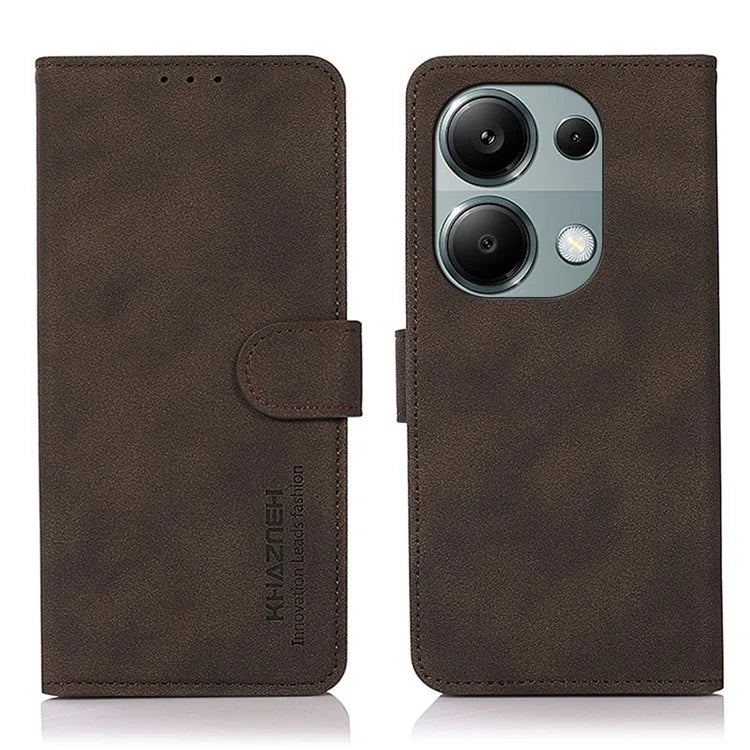 KHAZNEH For Xiaomi Redmi Note 13 Pro 4G / Poco M6 Pro 4G Case PU Leather Wallet Folio Phone Cover